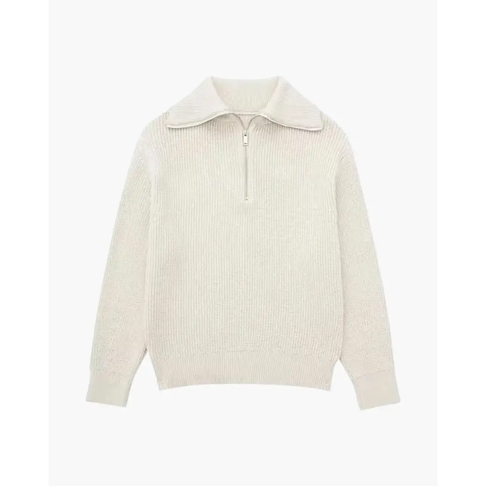 The Mariner Zip Knit - S / White