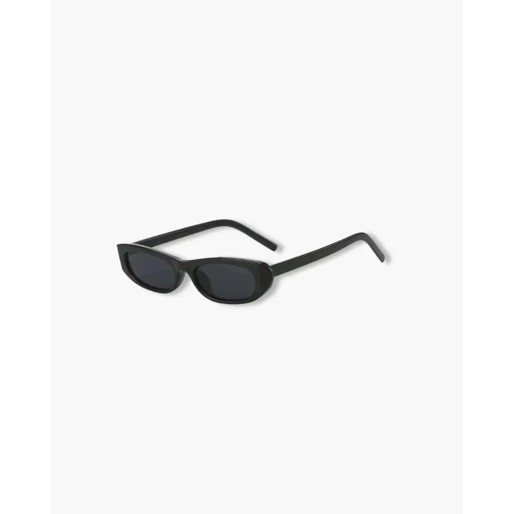 The Oval Frame Sunglasses - Black