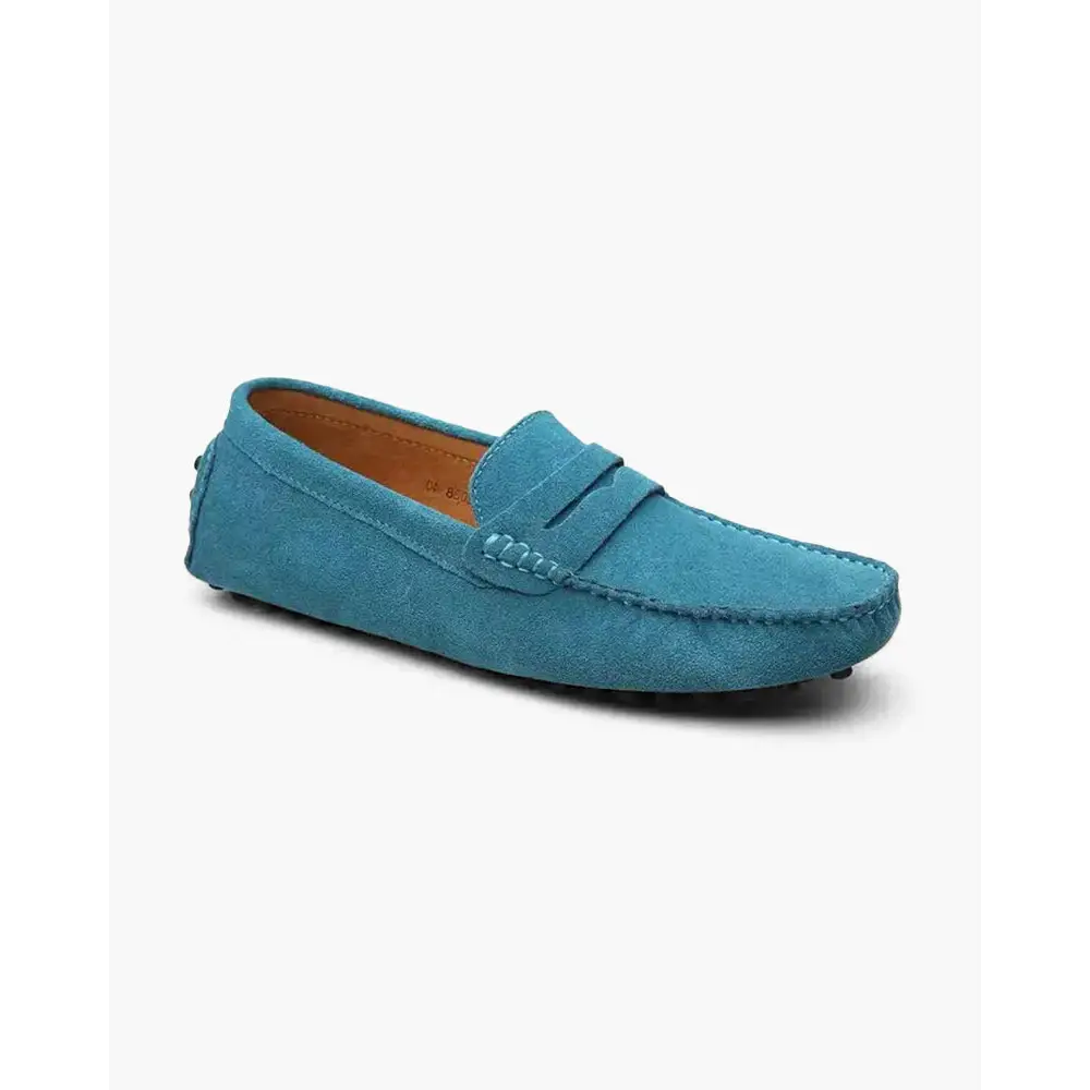 The Riviera Suede Loafers - Ocean Blue / EU 38 / UK 5 / US 5.5