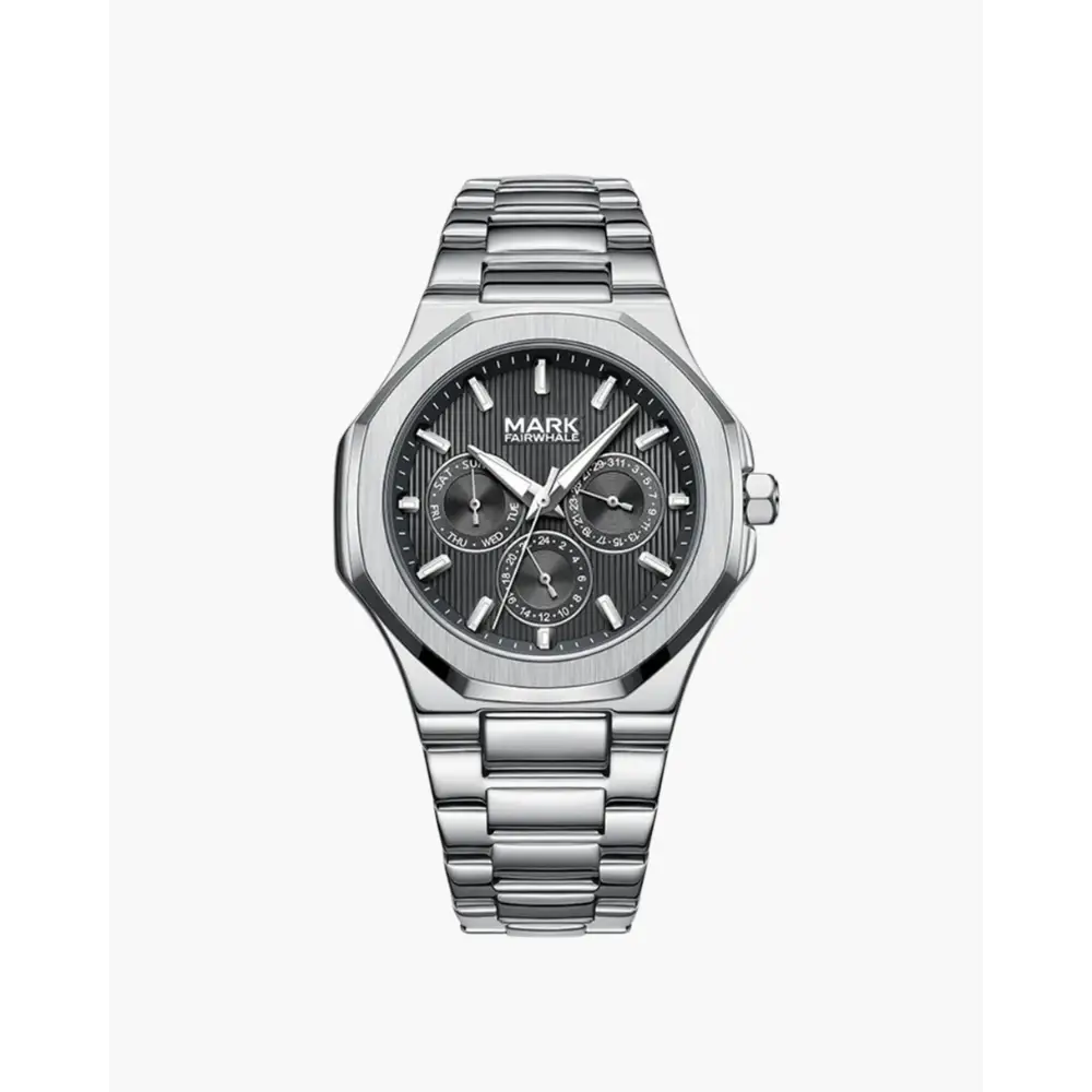 The Valmont Steel Timepiece Watch - Black