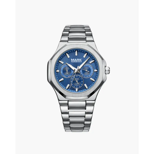 The Valmont Steel Timepiece Watch - Blue
