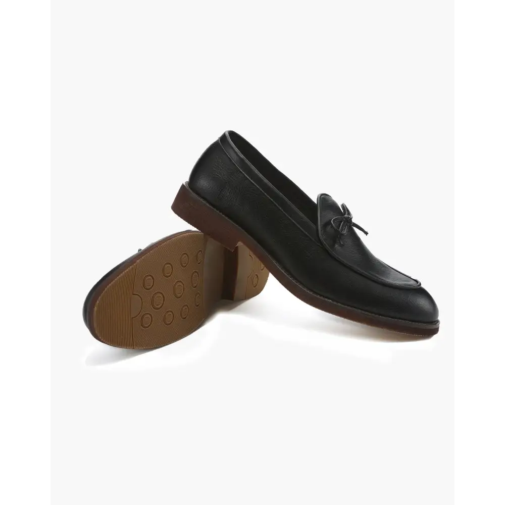 Timeless Bow Tie Leather Loafers