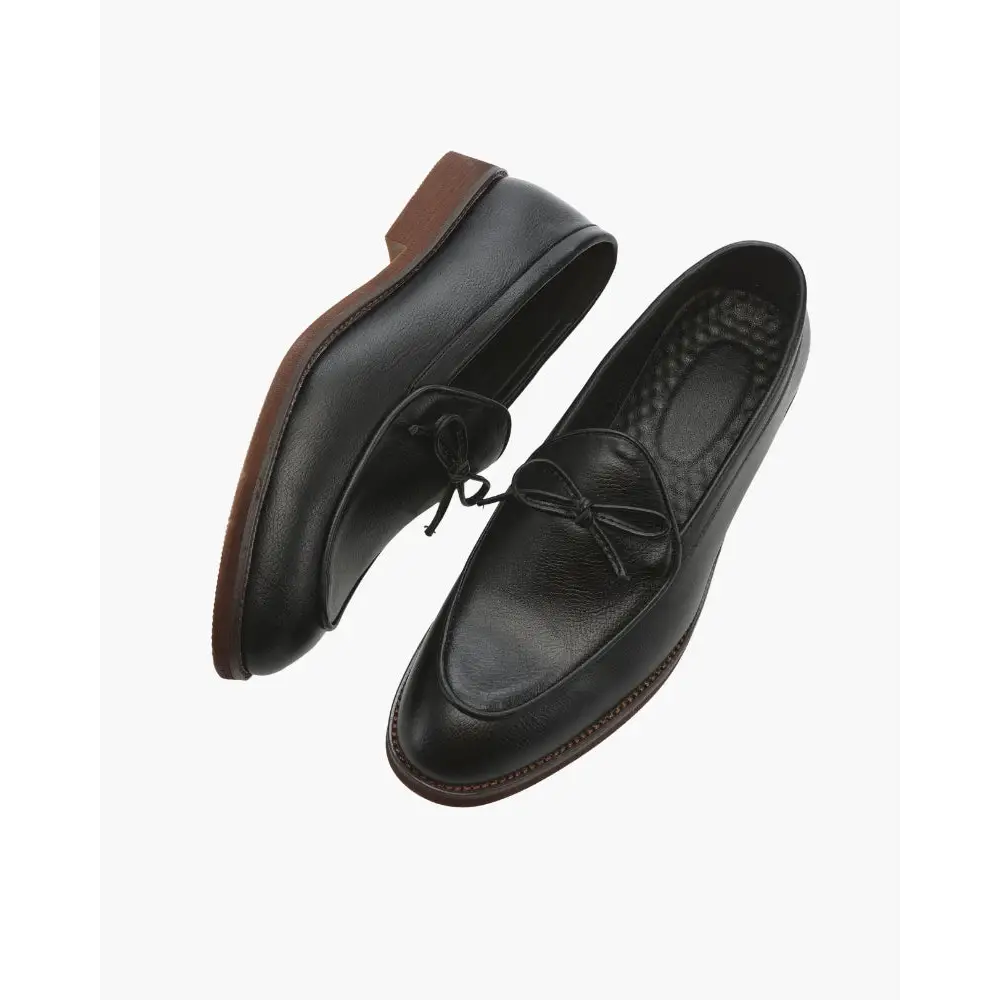 Timeless Bow Tie Leather Loafers