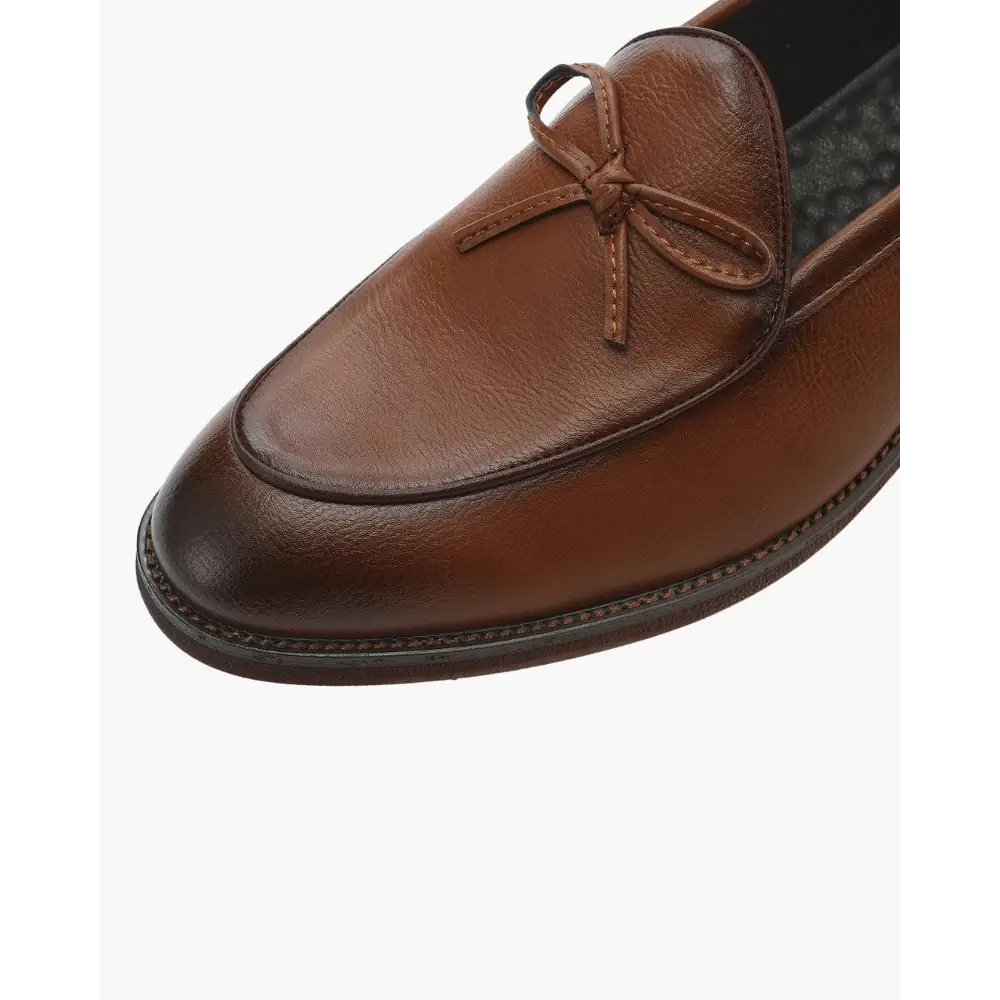 Timeless Bow Tie Leather Loafers