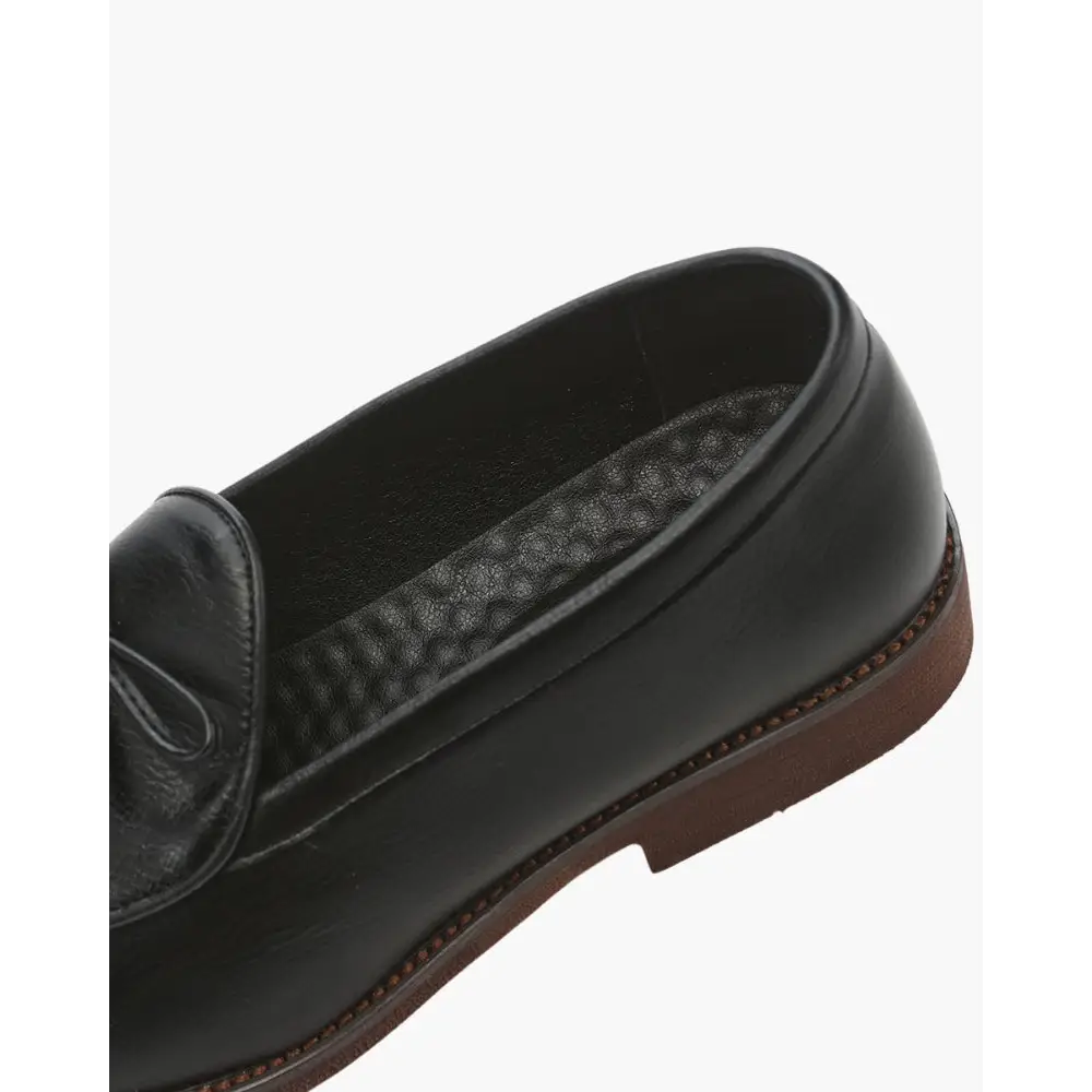 Timeless Bow Tie Leather Loafers
