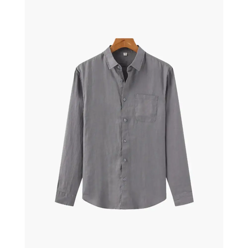 Timeless Linen Shirt - Grey / S