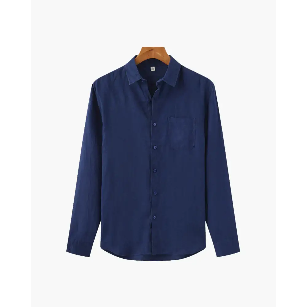 Timeless Linen Shirt - Navy Blue / S