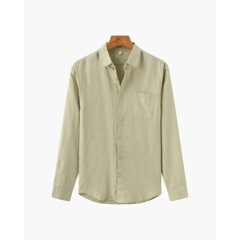 Timeless Linen Shirt - Olive / S