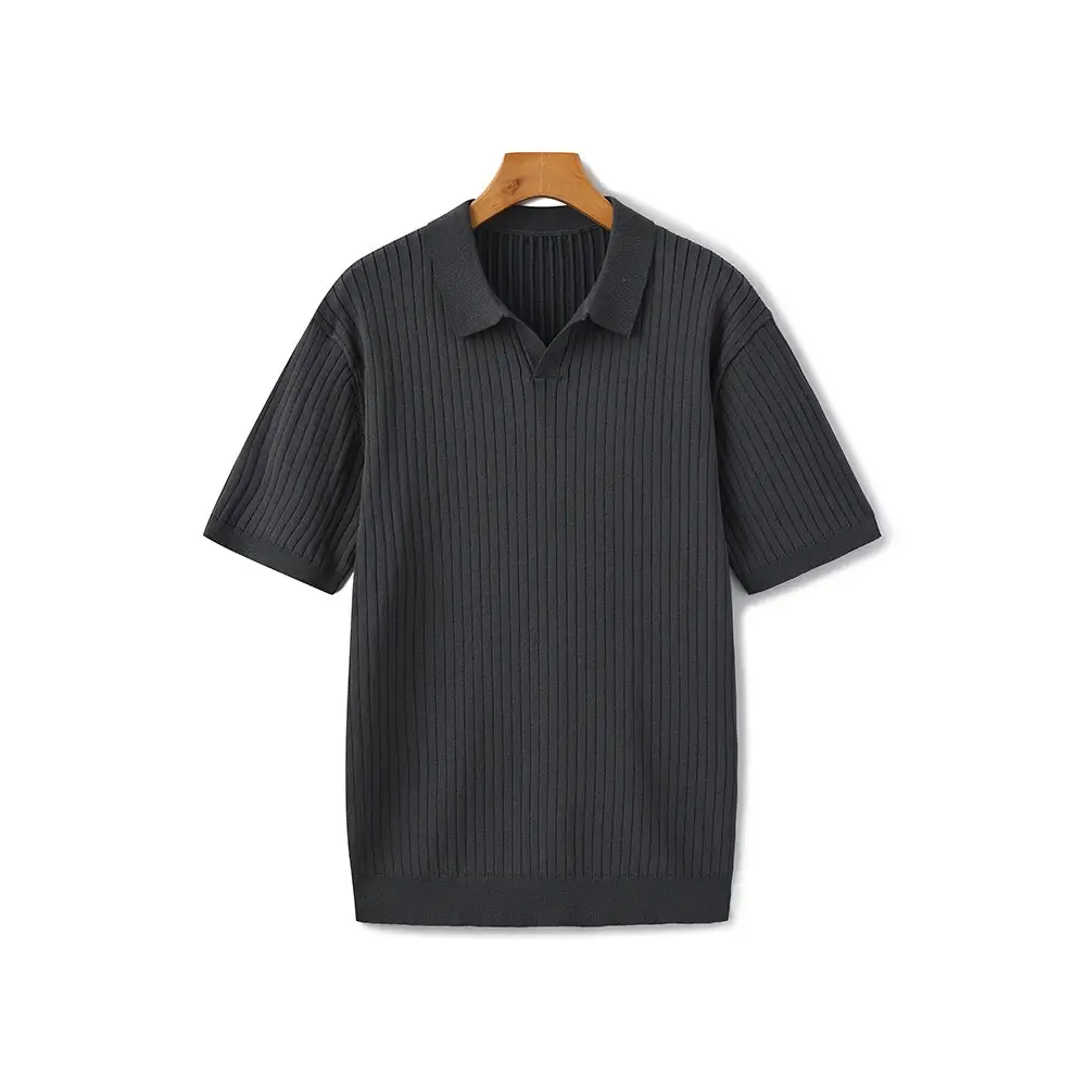 Valmont Textured Polo - Gray / XS