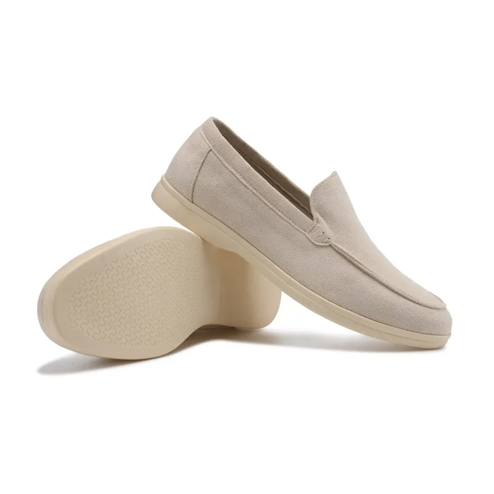 Velour Suede Loafers - Beige / EU 38 / US 5 / UK 4