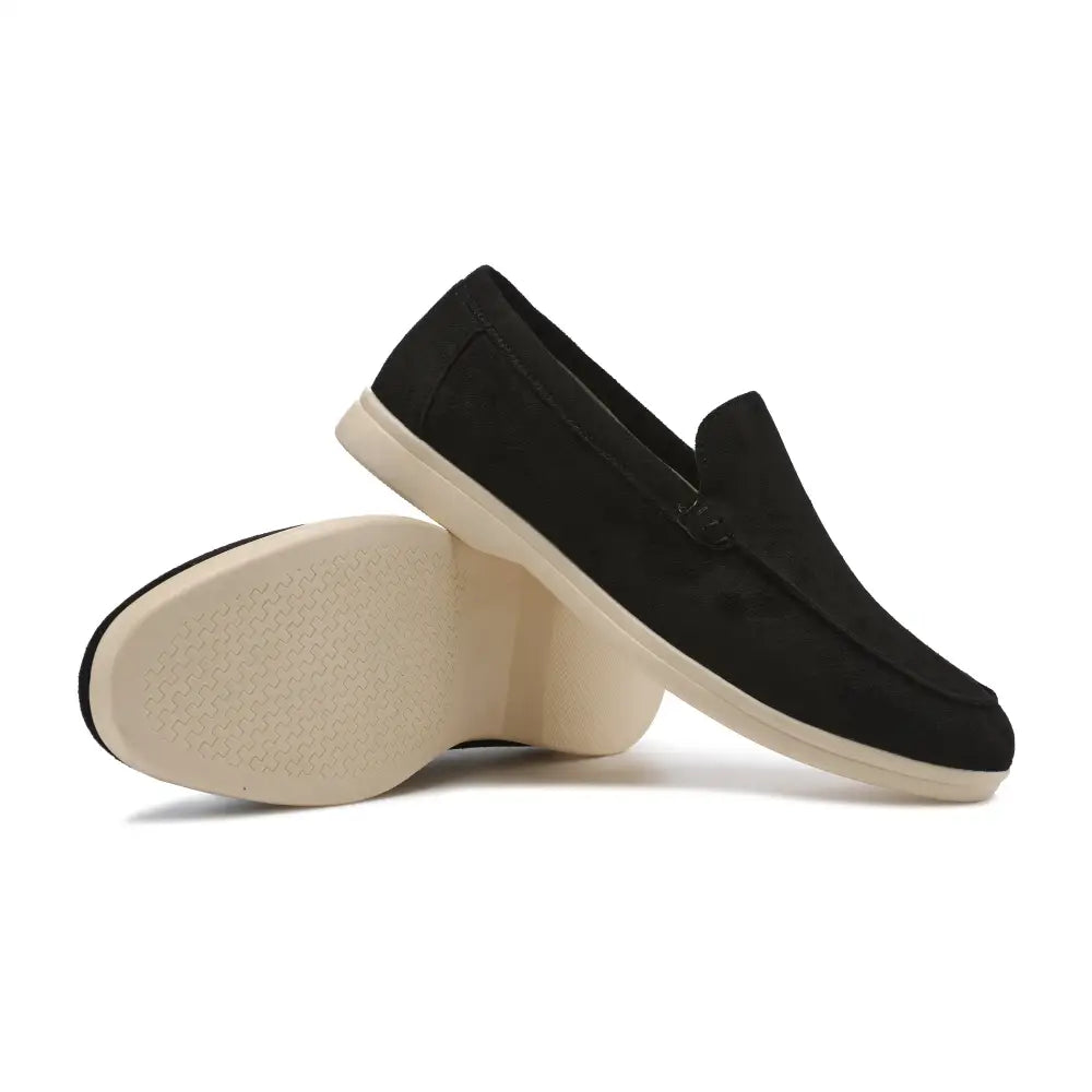 Velour Suede Loafers - Black / EU 38 / US 5 / UK 4