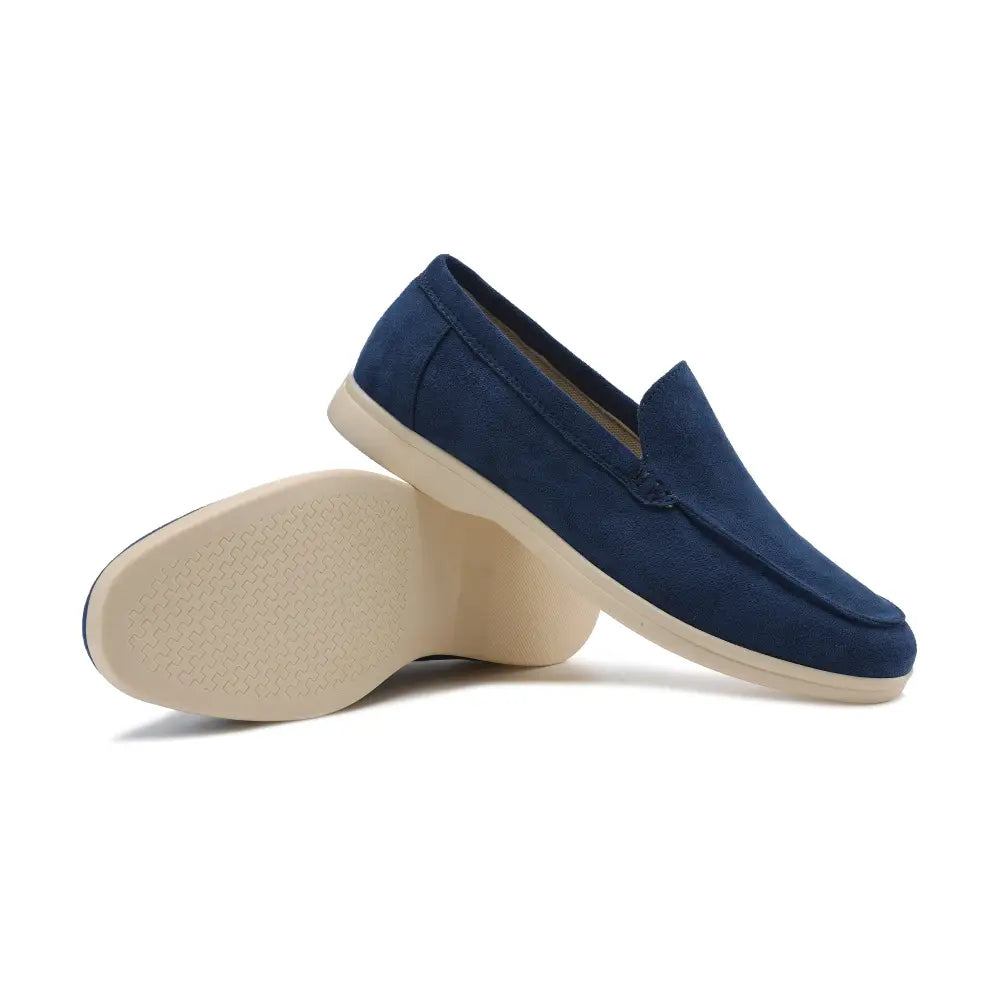 Velour Suede Loafers - Navy / EU 38 / US 5 / UK 4