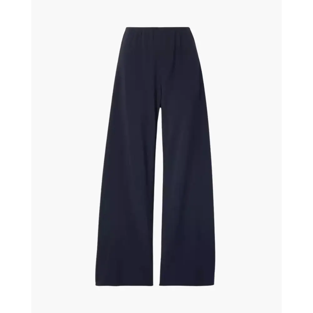 Wide Leg High Rise Pants - Black / S