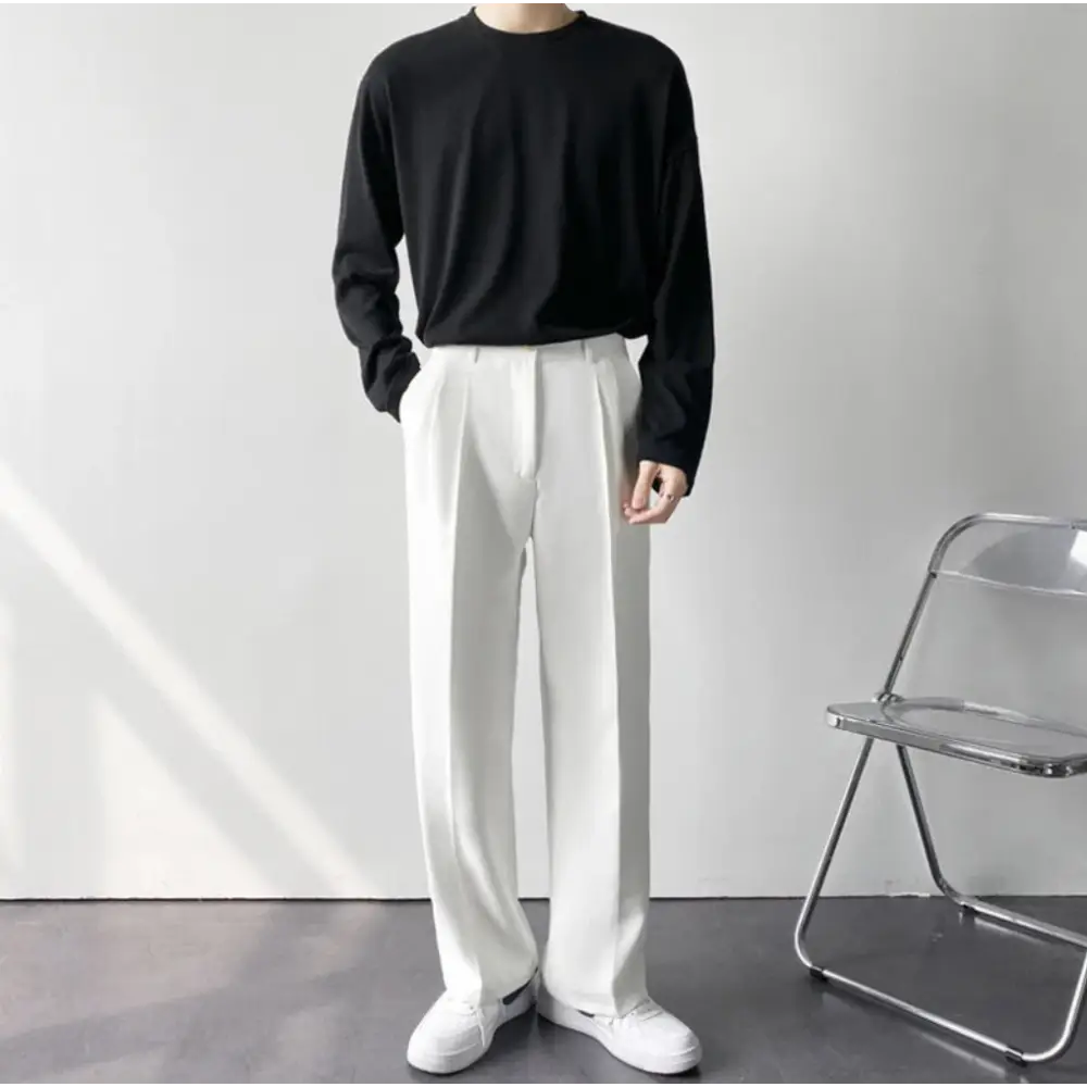 Wide-Leg Relaxed Trousers