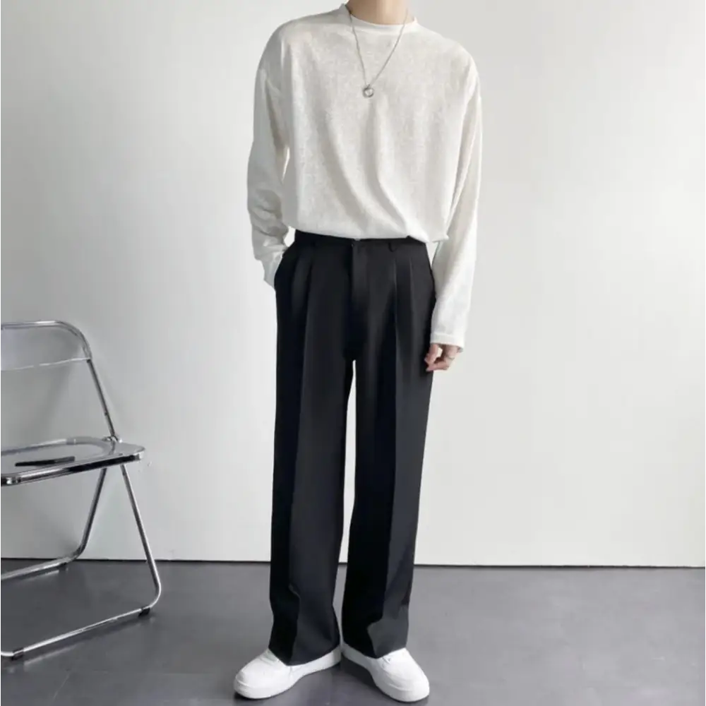 Wide-Leg Relaxed Trousers