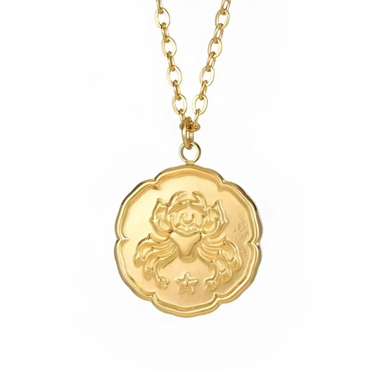 Zodiac Astrological Necklace - Cancer