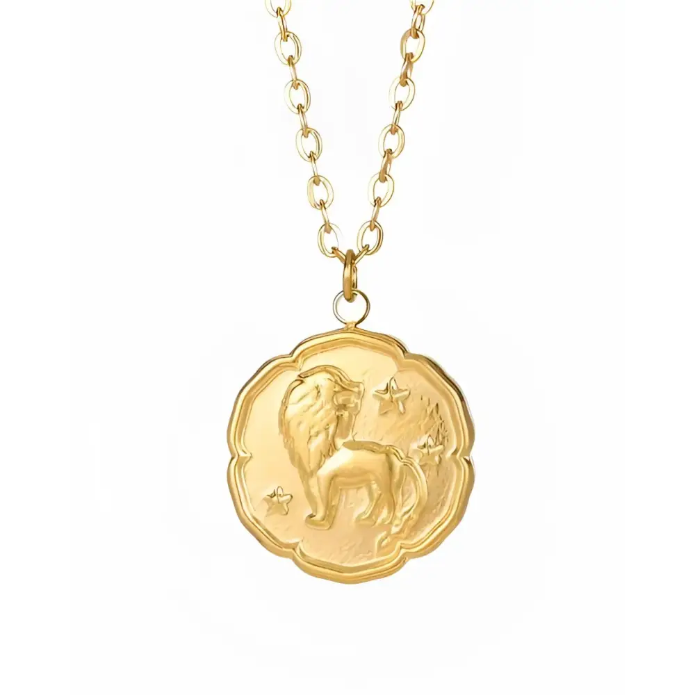 Zodiac Astrological Necklace - Leo