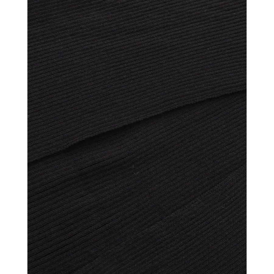 Black Pearl Trim Maxi Dress