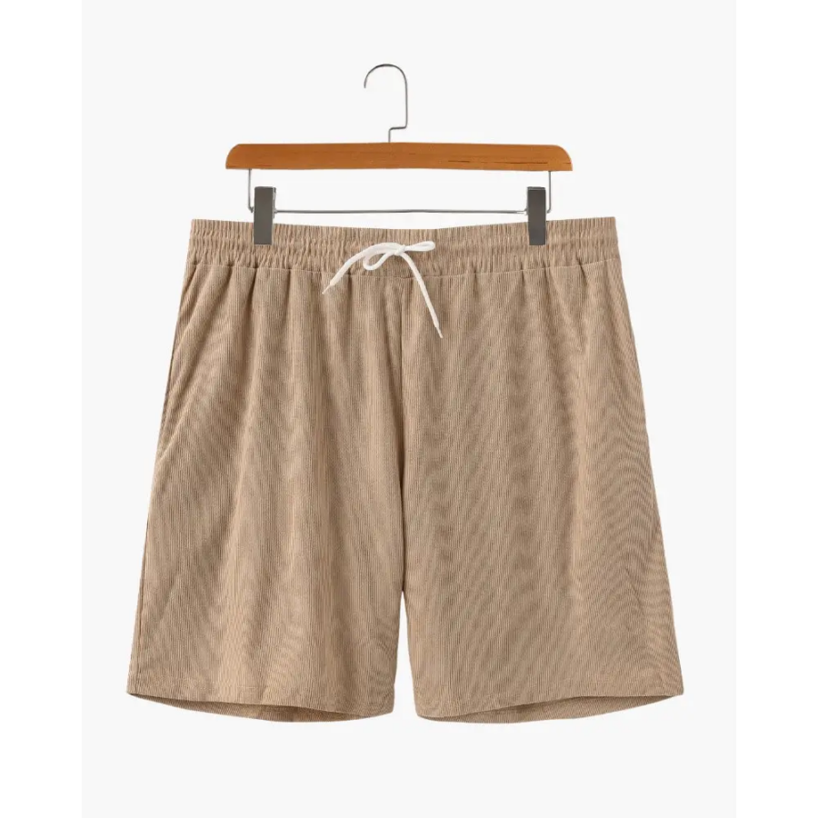 Breezy Corduroy Shorts - Brown / S