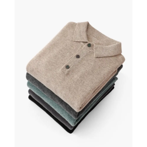 Cashmere Long Sleeve Polo