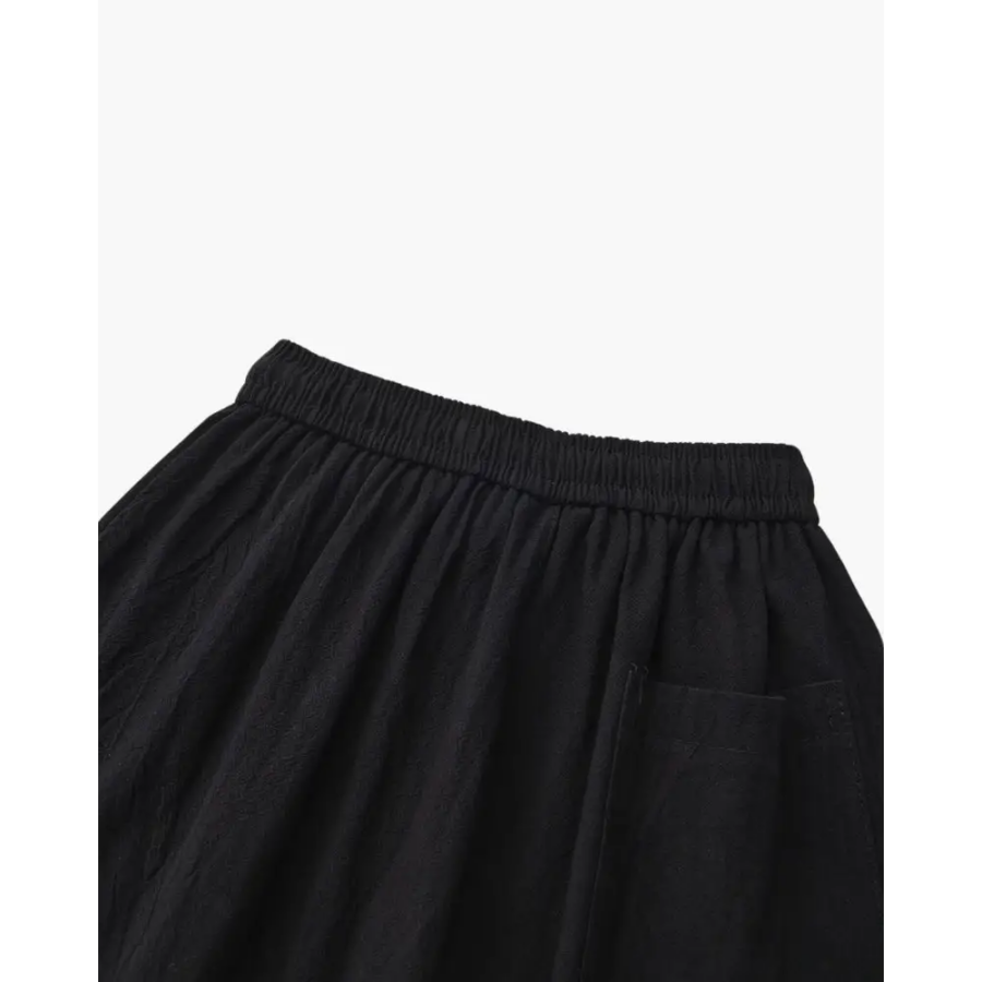 Casual Relaxed Fit Linen Shorts