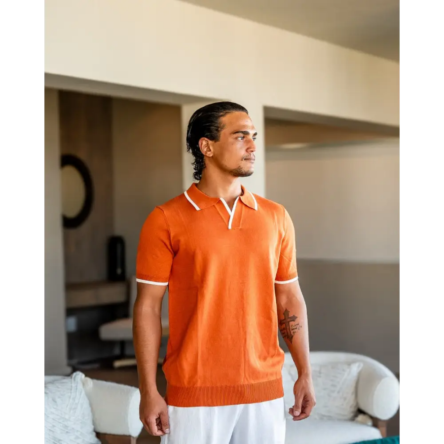 Classic Knit Polo Shirt