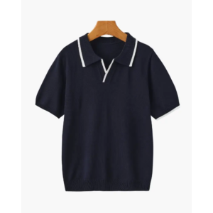 Classic Knit Polo Shirt - Navy / XS