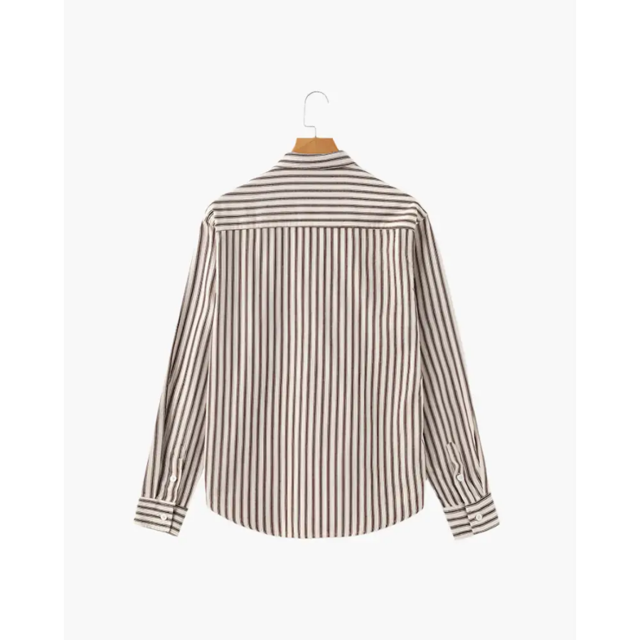 Classic Striped Button-Up Shirt