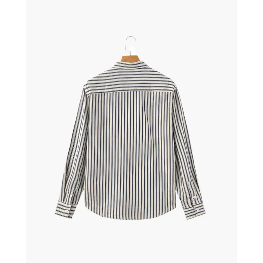 Classic Striped Button-Up Shirt