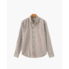 Classic Striped Button-Up Shirt - Brown / S