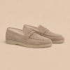 Classic Suede Penny Loafers - Beige 38 / US 5 / UK 4