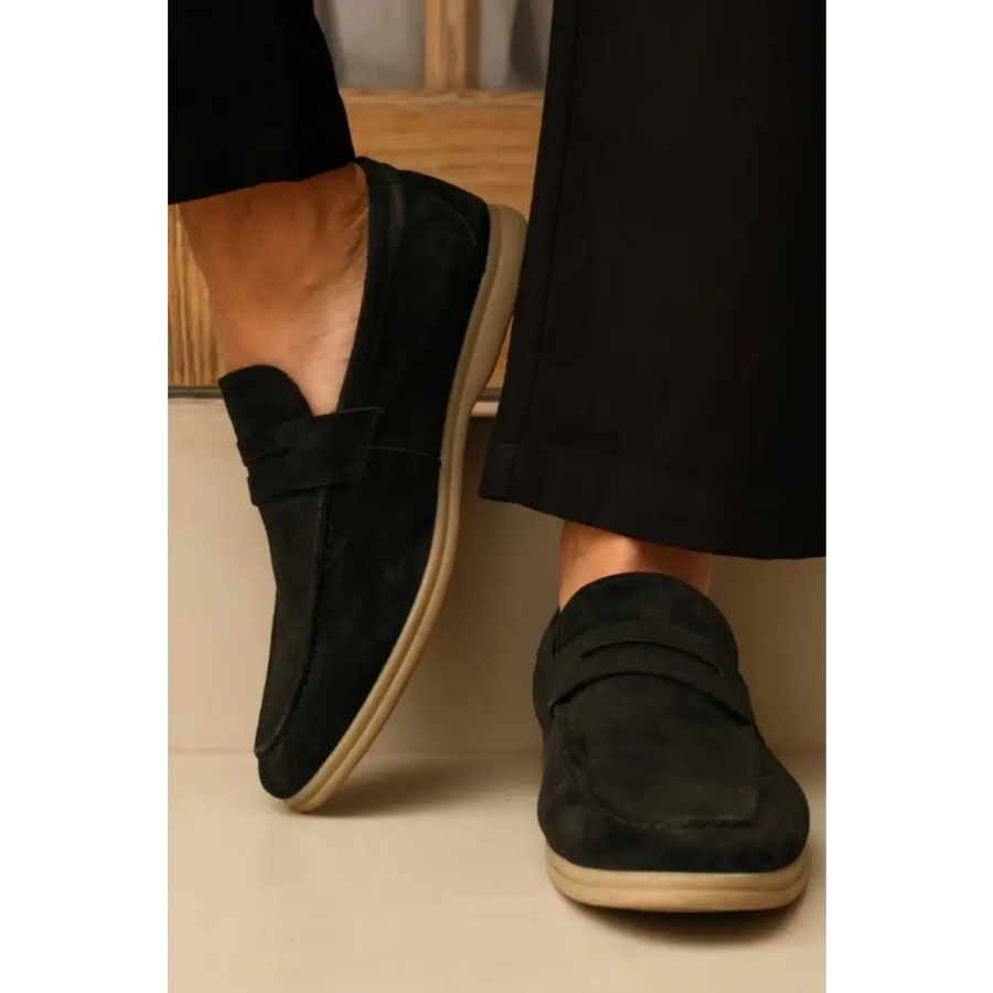 Classic Suede Penny Loafers