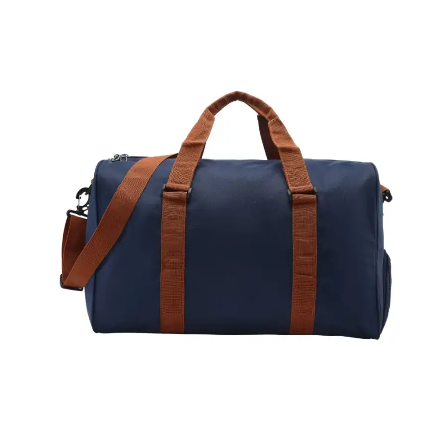 Nova Duffle side profile, padded handles and removable shoulder strap