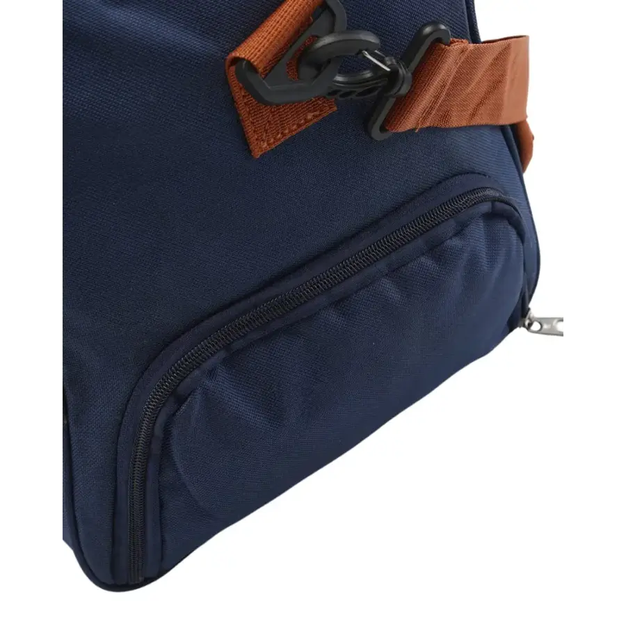 Nova Duffle detail of seams and construction, showing ballistic nylon durability
