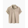 Coastal Breeze Open-Collar Shirt - Cream / S