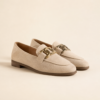 Ladies’ Horsebit Suede Loafers - Beige 35EU / 2.5UK / 4.5US