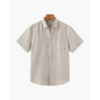 Essential Linen Short-Sleeve Shirt - Beige / S