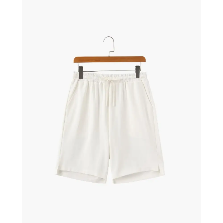 Essential Relaxed Fit Jersey Shorts - White / M