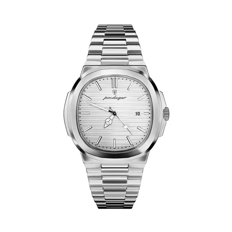 Eterna automatic watch Ice white dial variant, stainless steel bracelet and case