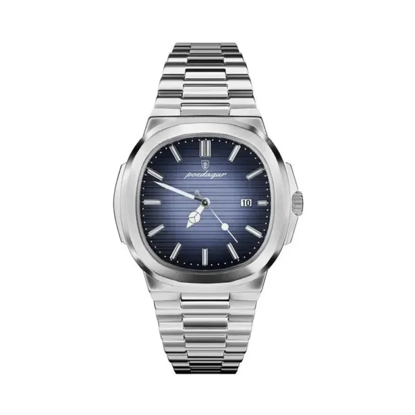 Eterna Steel Automatic Watch: Polished Stainless, Four Dial Colors