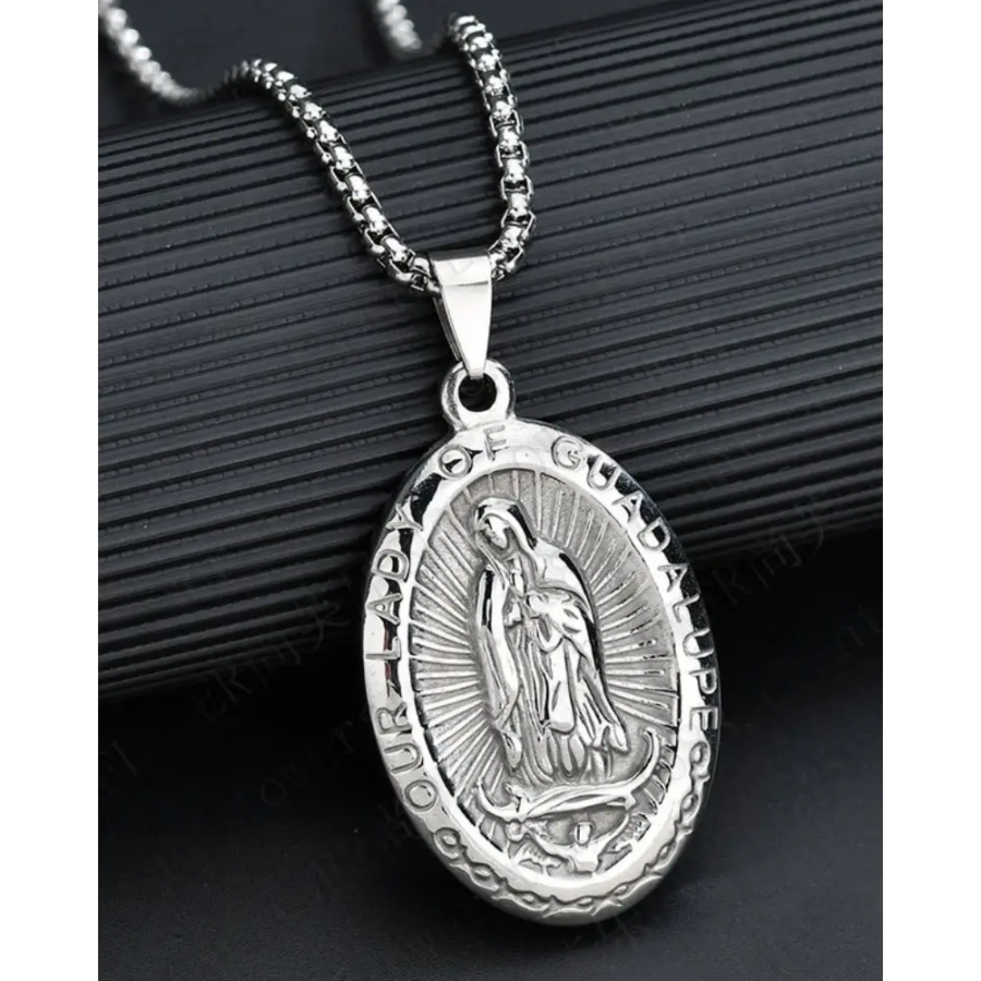 Faith Oval Pendant - Silver