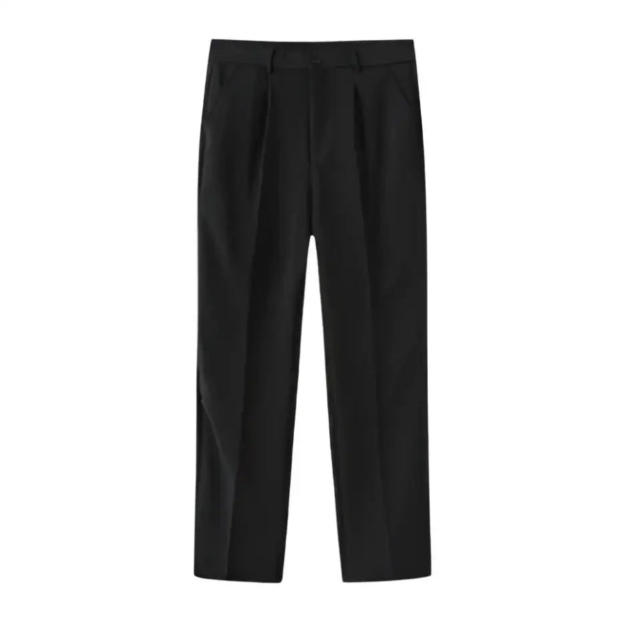 Grey Cable Knit & Black Trousers Outfit Set