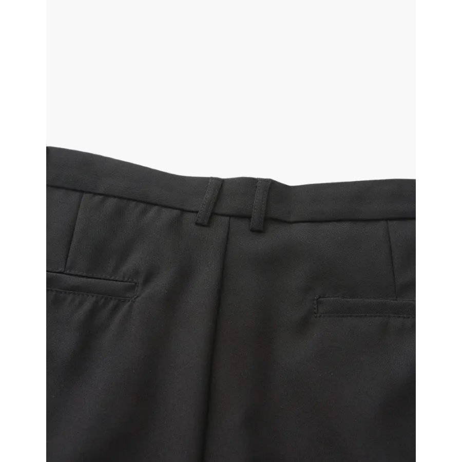 Haussmann trousers worn with linen shirt casual styling