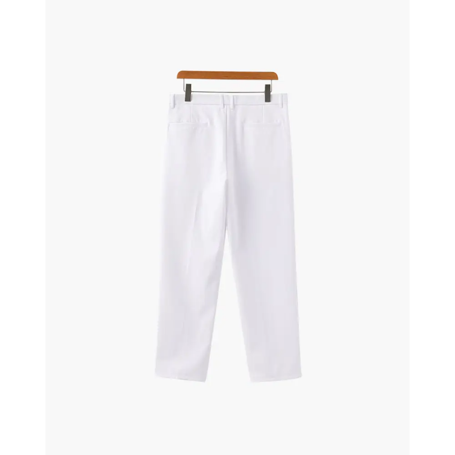 Haussmann wide leg trousers styled with wool sweater