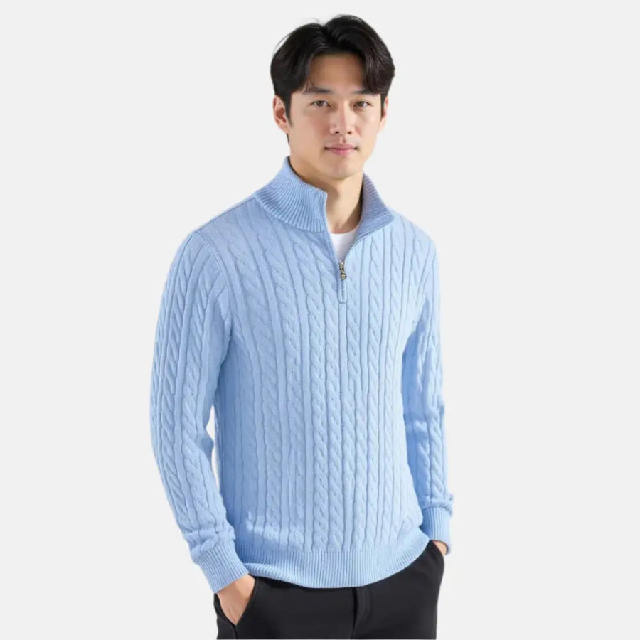 Heritage Cable Half-Zip Sweater
