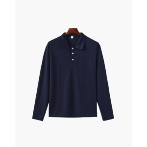 Heritage Long Sleeve Polo - Navy Blue / XS