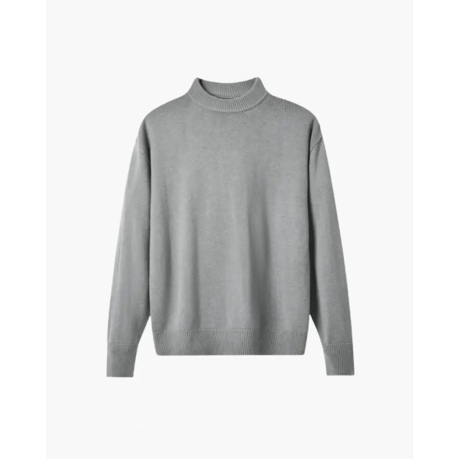 Heritage Wool Turtleneck Sweater - Gray / XS