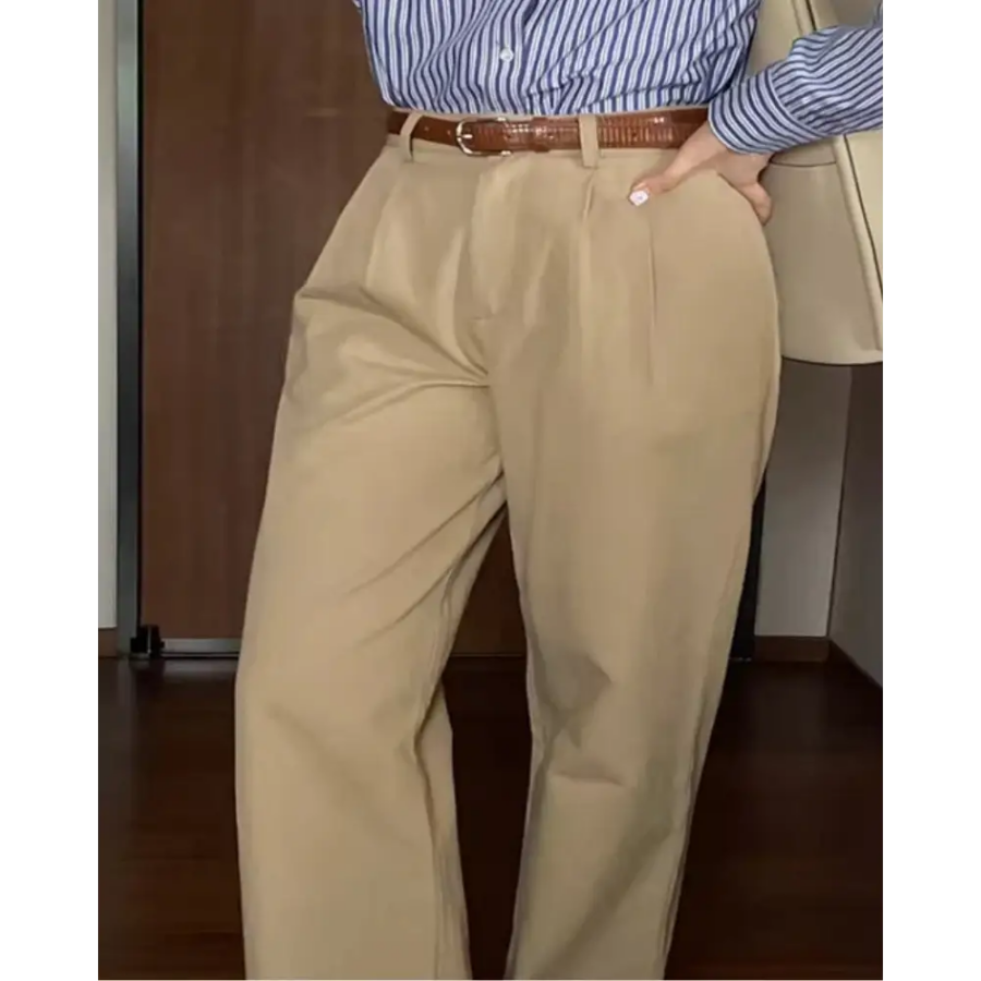 High-Waist Wide Leg Trousers