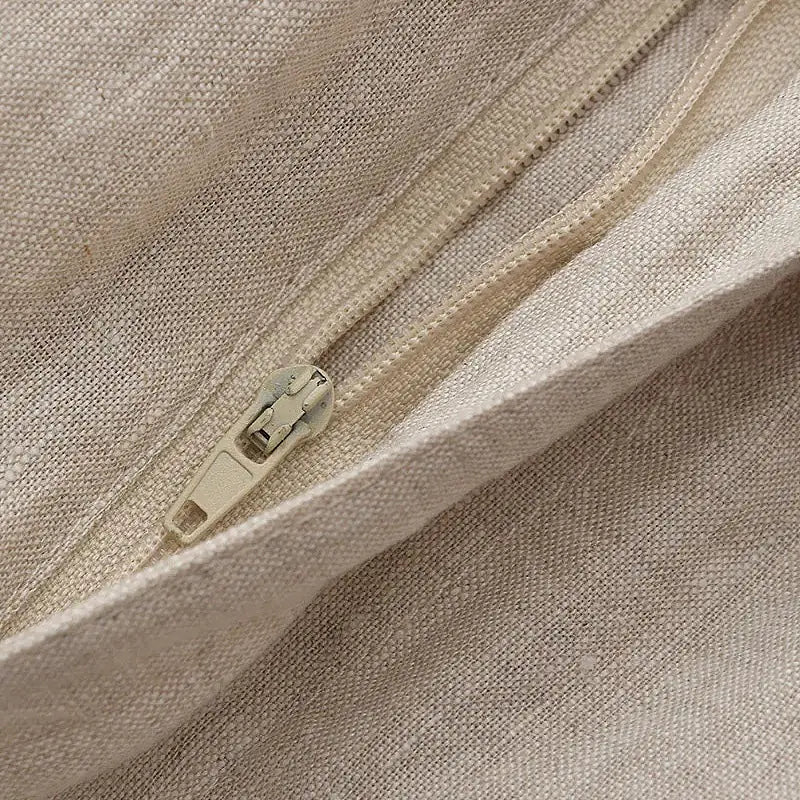 All four colors of tailored linen blend shorts laid flat