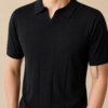Luxe Knit Polo - Black S